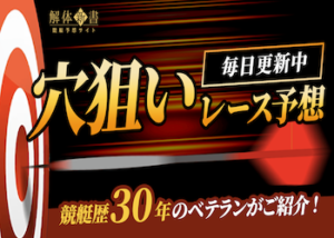 今日の穴狙いレース・予想画像